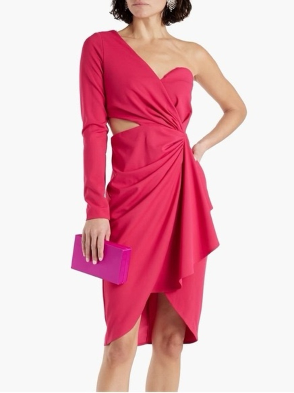 NWT One33 Social The Leanne | Pink One Shoulder Cocktail Dress Sz 4